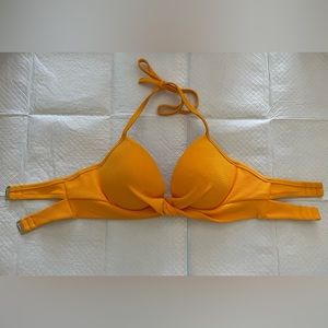 Target orange padded swim suit top